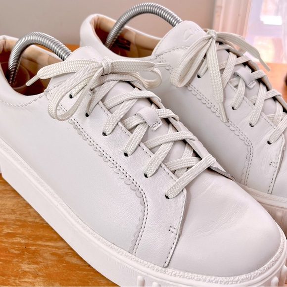 Clark’s Women’s Mayhill Walk Leather Sneakers - Picture 11 of 16